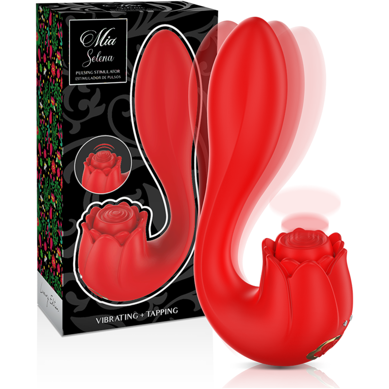 Mia- Selena Stimulator Vibrator + Tapping Roșu