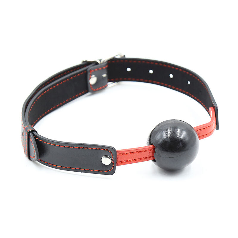 Ohmama Fetish - TPE Ball Gag (Diameter: 4cm, Adjustable Strap, PVC Materials, Bodysafe, Phthalates Free)