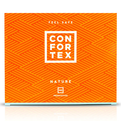 Confortex - Condoms Nature Box 144 Units - Superior Quality Latex, Marked CE0120