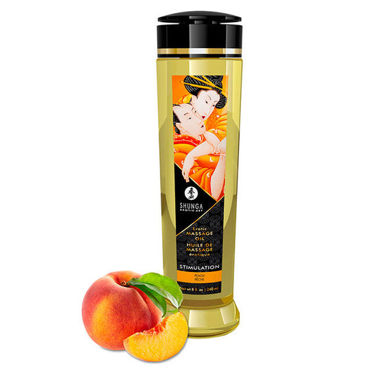 Shunga Oils - Stimulating Peach Erotic Massage Oil 240 ml