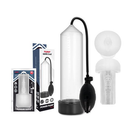 Pump Addicted - RX3 Transparent Pump with Pleasure Sleeve and Improved Size