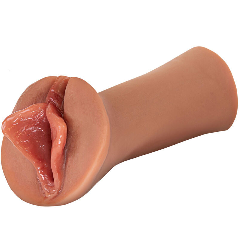 Fetish Fantasy Extreme - Self-lubricating Stroker with Lush Lips, Silicone Caramel, 17 x 7 x 7.5 cm