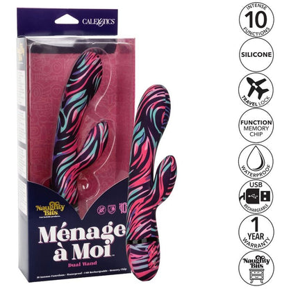 California Exotics- Menage A Moi Vibrator Cu Baghetă Dublă