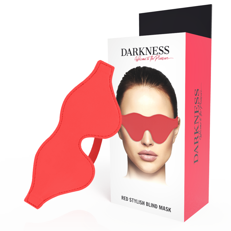 Darkness Bondage - Red PVC Eye Mask