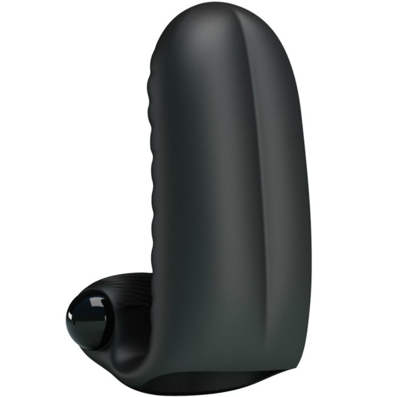 Pretty Love Flirtation - Black Two Finger Vibrator For Extra Stimulation