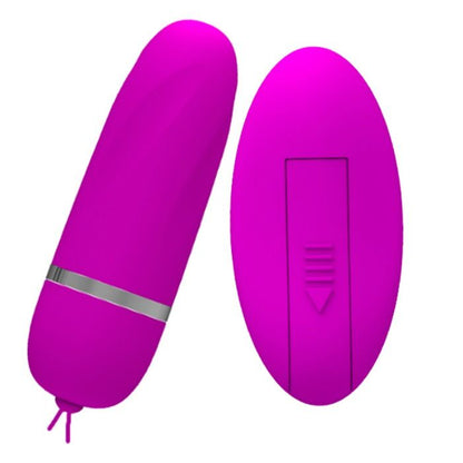 Pretty Love Flirtation - Debby Egg Vibrator with 12 Vibration Modes, Silicone, Waterproof, Purple