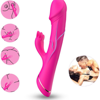 Armony Vibrators- Dildo Vibrator Iepure Silicon Fuchsia