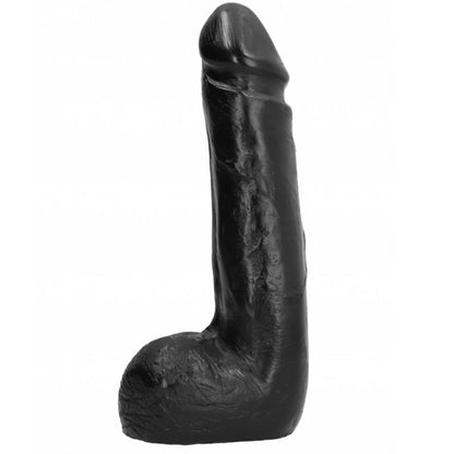 All Black-  Dildo Realist Negru Moale 20 Cm