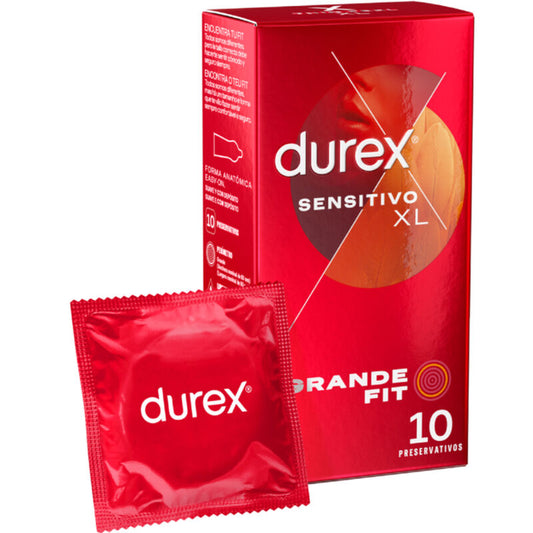 Durex Condoms - Condoms Sensitivo XL Ultra-Thin - 10 Units