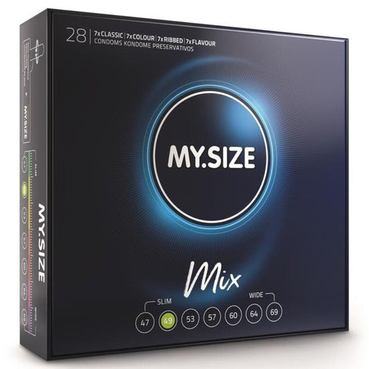 Condoms My Size Mix - Variation and Personalized Comfort 49 Mm - 28 Units