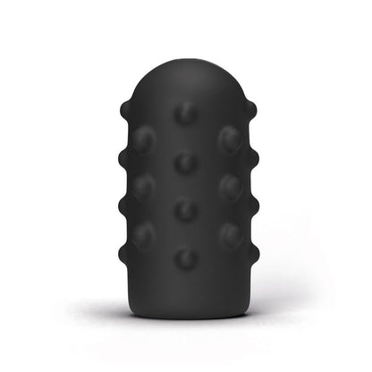 All Black - Bumpy Masturbator, Toy with Unique Texture for Pleasant Stimulation, 17 cm