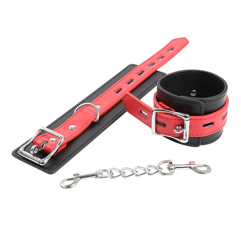 Ohmama Fetish - Adjustable Locking Buckle Wrist Restraints, Composition 85% PVC 15% Iron