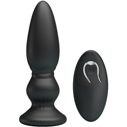 Mr Play- Vibrator Puternic Cu Telecomandă Anal Plug Negru