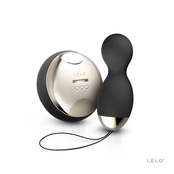 Lelo Hula Beads Black - Pleasure Beads with Remote Control, Vibrating and Rotating, Dimensions 98 x 38 x 37 mm