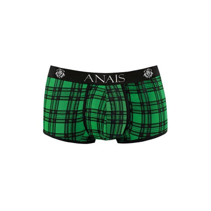 Anais Men's Boxer &amp; Brief - Magic Boxer L, Sexy Soft Lycra Checkered Pattern Green &amp; Black Underpants