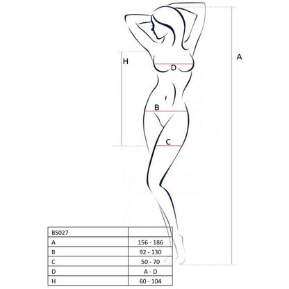 Passion Woman Bodystockings - Red Bodystocking Dress BS027, Short Dress Style, One Size