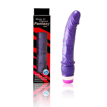 Baile Vibrators - Waves of Pleasure Purple Vibrator, Size: 23 cm x 4 cm, Material: Silicone, Multi Speed ​​Vibration