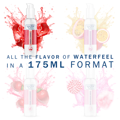 Waterfeel - Water Based Lubricant With Cherry Flavor, 175 ml, New Format For Intense Pleasure