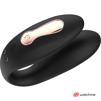 Anne'S Desire - Dual Vibrator with Watchme Technology, Black/Gold, Waterproof, 7 Vibration Modes, 8.5cm x 3.2cm