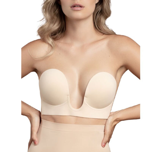 Bye Bra - U-Style Seamless Bra for Plunging Necks, Reusable