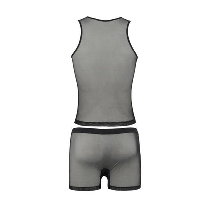 Passion Men - Set Oscar Black S/M, Material: 75% Polyester, 15% Polyamide, 10% Elastane, Made in Poland, Oeko-Tex Certified