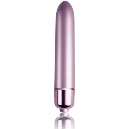 Rocks-Off - Soft Lilac Velvet Bullet Touch Vibrator, Clitoris Stimulation, 10 Functions, 100% Waterproof