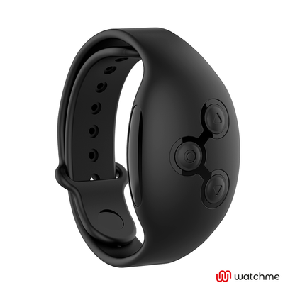 Watchme - Jet Black Wireless Technology Watch, Sex Toy Control, Soft Silicone, IPX7 Waterproof