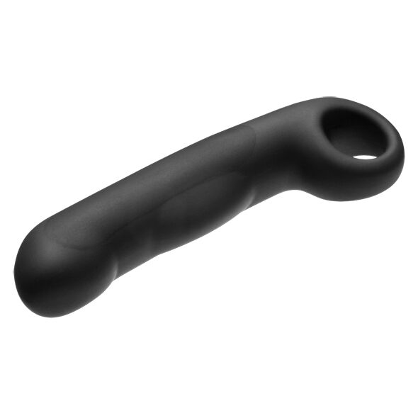 Electrastim Ovidiu Silicone Noir Dildo - G Spot and Prostate Stimulator in Silicone Noir