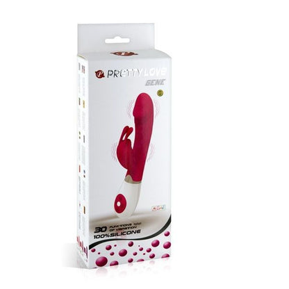 Pretty Love Flirtation - Double Stimulation Pink Gene Massager with 30 Vibration Modes, FDA Approved Silicone