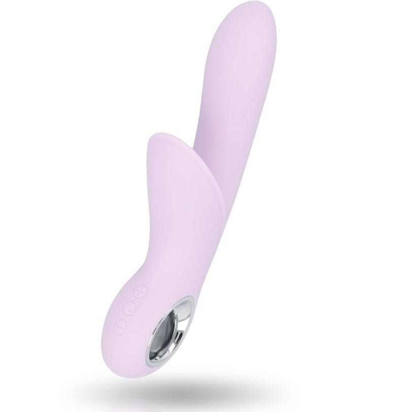 Inspira Glamor - Ximena Rabbit Mallow, Rechargeable Vibrator, 7 Vibration Functions + 5 Speed ​​Controls, Water Resistant, Hypoallergenic Silicone, Curved Design, Flexible Clitoral Stimulator