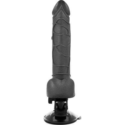 Basecock - Realistic Black Remote Control Vibrator With Testicles 19.5cm, 12 Vibration Modes, Silky TPE Material, Free Falatos