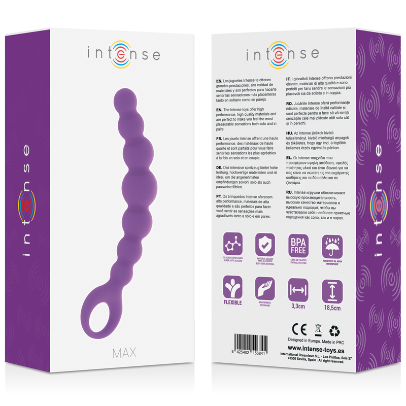 Intense Anal Toys-Margele Anale Intense Max Lilac