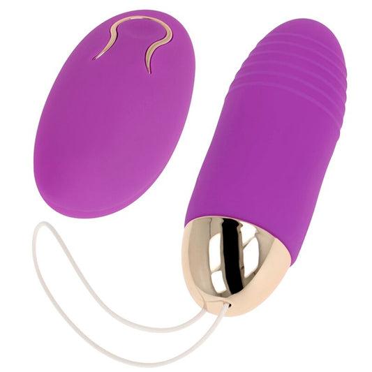 Ohmama Stimulating - Egg Vibrator with Remote Control 10 Modes Lilac 8.5 x 2.8 cm