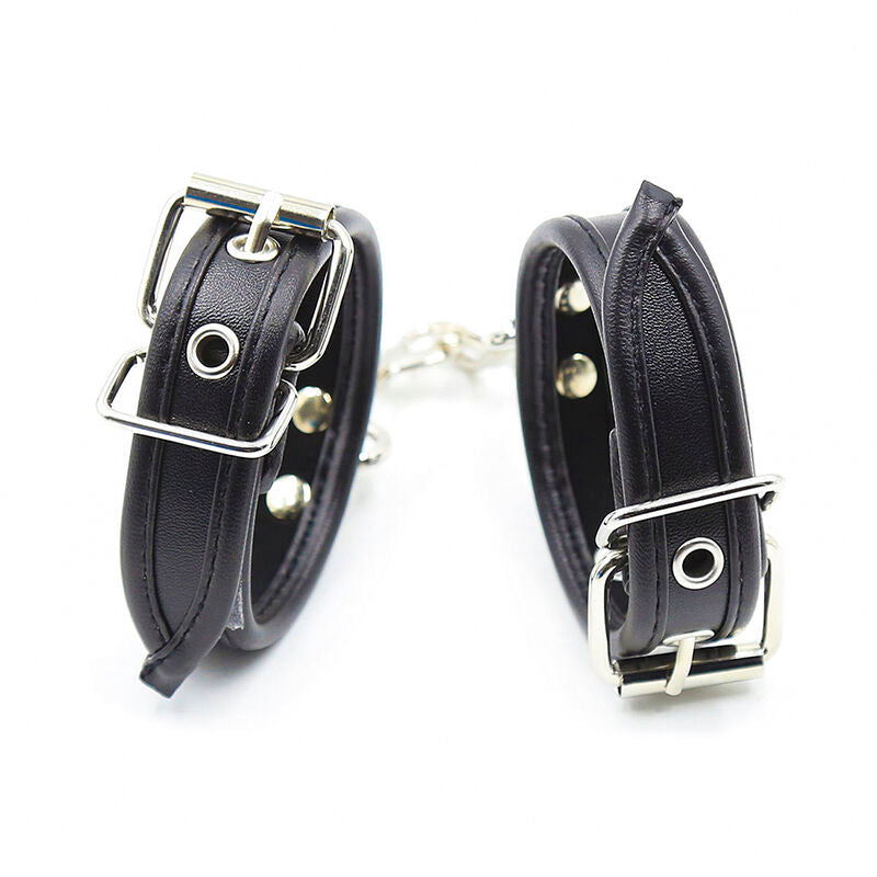 Ohmama Fetish - Adjustable Leather Strap Wrist Bondage One Size