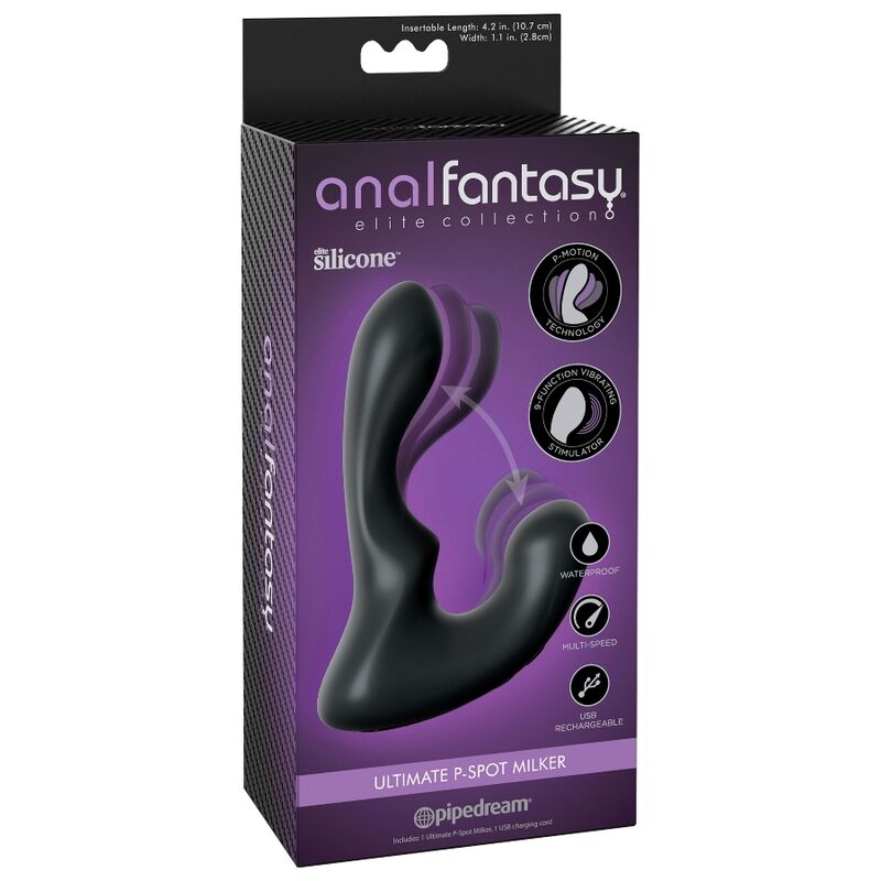 Anal Fantasy Elite Collection - Ultimate P-Spot Milker - USB Rechargeable - Length: 5.5 inches, Width: 4.1 inches, Insertion Length: 4.2 inches