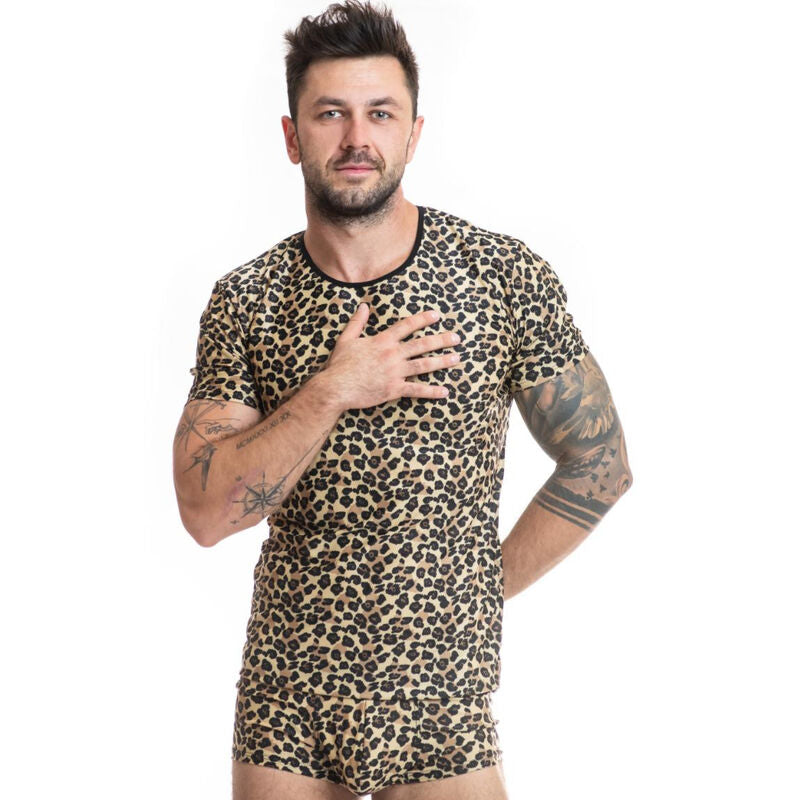 Anais Men Accesories - Mercury T-Shirt S, Animal Print Microfiber, High Quality Underwear, Size Guide Available