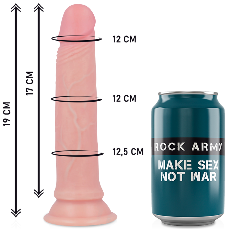 Rock Army- Harnașament + Lichid Silicon Dildo Premium Avenger 19Cm