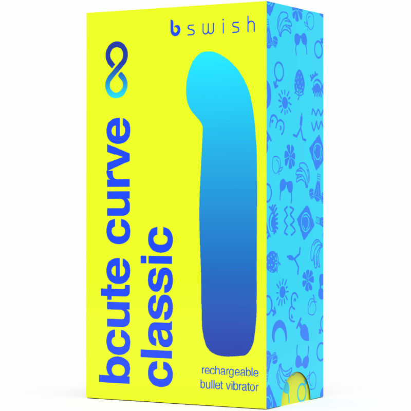 B Swish-  Bcute Curve Infinit Clasic Vibrator Reîncărcabil Din Silicon Clasic Galben Citrice