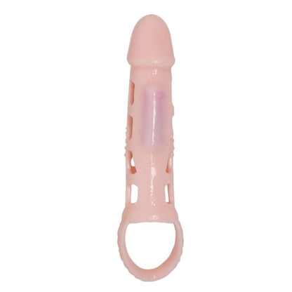 Baile For Him - Extendable G-Spot Vibrating Sleeve and Ball Strap, TPR Material, 13.5cm