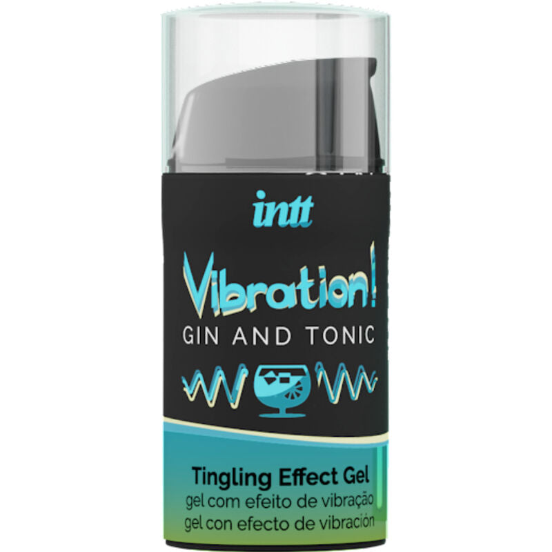 Intt Unisex Arousal Gel - Strong Liquid Vibrator Gel, Intimate Stimulant with Gin and Tonic Flavor 15 ml