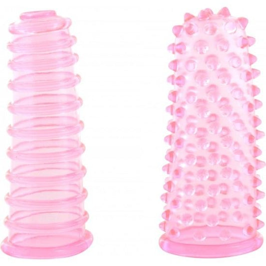 Seven Creations - Set of 2 Pink Finger Covers for Clitoral and Vaginal Stimulation