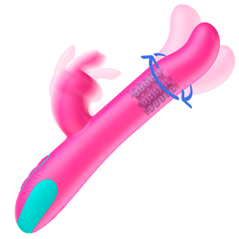 Happy Loky-  Pluto Rabbit Vibrator  Rotator Watchme Compatibil Cu Tehnologia Wireless