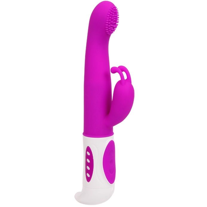 Pretty Love Smart - Hugh Massager with Rabbit Clit Stimulator, G-Spot Rotation, 12 Vibration Modes, 4 Rotation Modes, 2 Motors, Purple