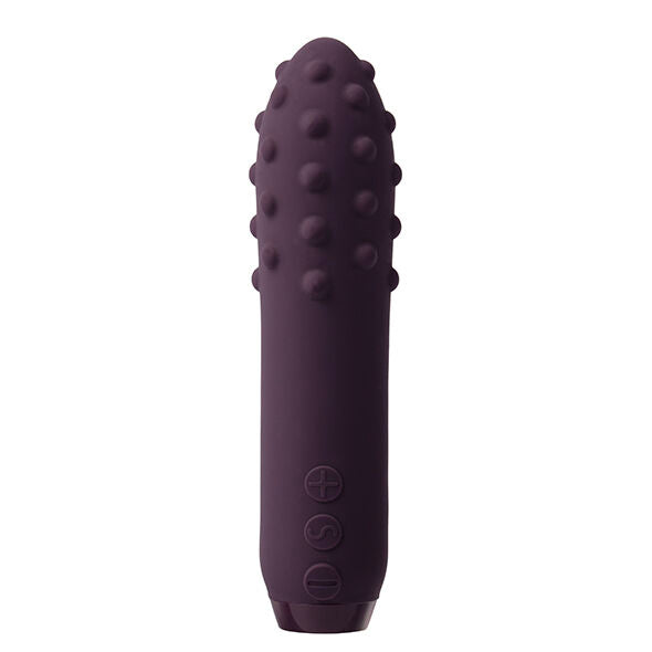 Je Joue - Duet Bullet Purple, Compact Vibrator with Multiple Surfaces, 5 Speeds and 7 Models, Waterproof, USB Rechargeable, Dimensions: 115mm x 28.5mm x 28.5mm