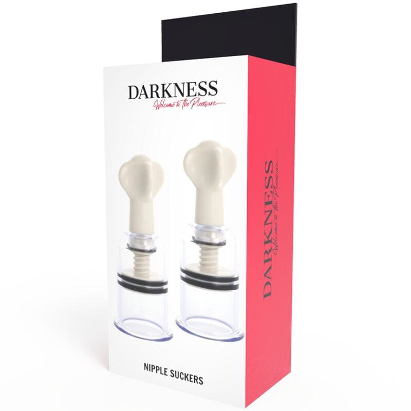 Darkness Sensations - 5cm Diameter Clear Nipple Suction Cups, Set of 2, For Nipple Pleasure and Excitement