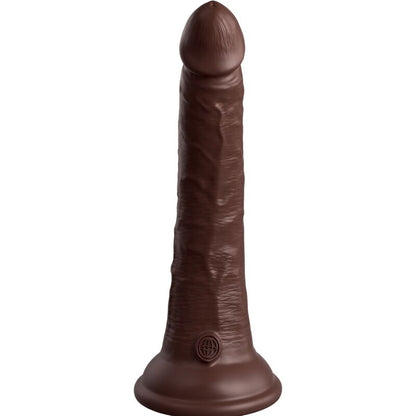 King Cock- Dildo Realist De Elită Din Silicon 17,8 Cm Maro