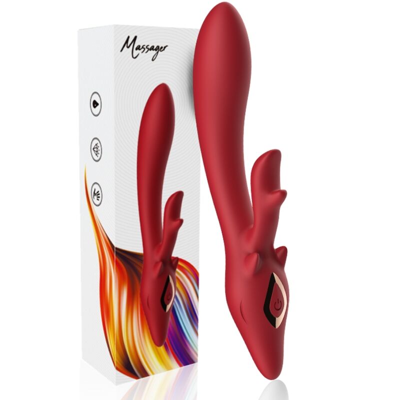 Armony Vibrators- Elan Vibrator Iepure Curbat Roșu