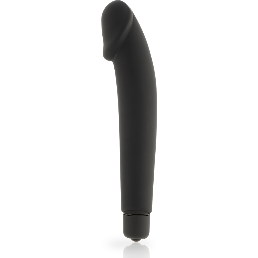 Dolce Vita - Realistic Black Silicone, Material: Silicone, Waterproof, Soft and Flexible Texture