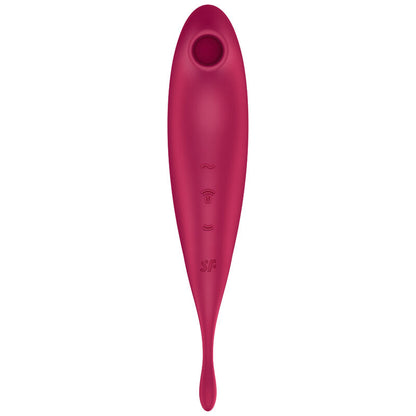 Satisfyer Connect- Twirling Pro+ Air Pulse Stimulator  Vibrator App Roșu