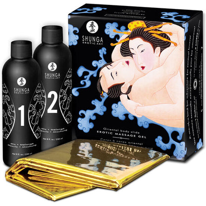 Shunga Kits- Masaj Erotic Gel De Masaj Erotic Oriental Corp Lubrifiere Exotica Fructe Exotice